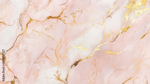 Pink marble texture, gold accents, luxurious pattern, elegant design, soft pastel colors, abstract background art