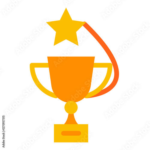 Trophy Cup Vector Design Icon Style