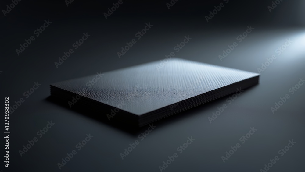 Minimalist black surface with soft light revealing geometric texture in a calm studio setting Minimalist black surface with soft light revealing geometric texture in a calm studio setting