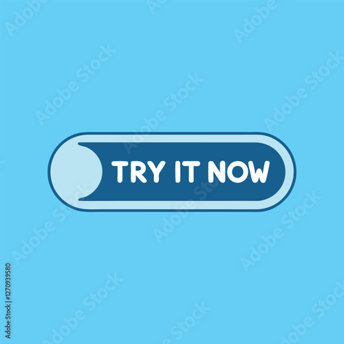 "Try It Now Button Vector Illustration – Modern & Clickable"

