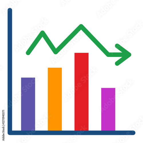 Growth Stocks Vector Design Icon Style