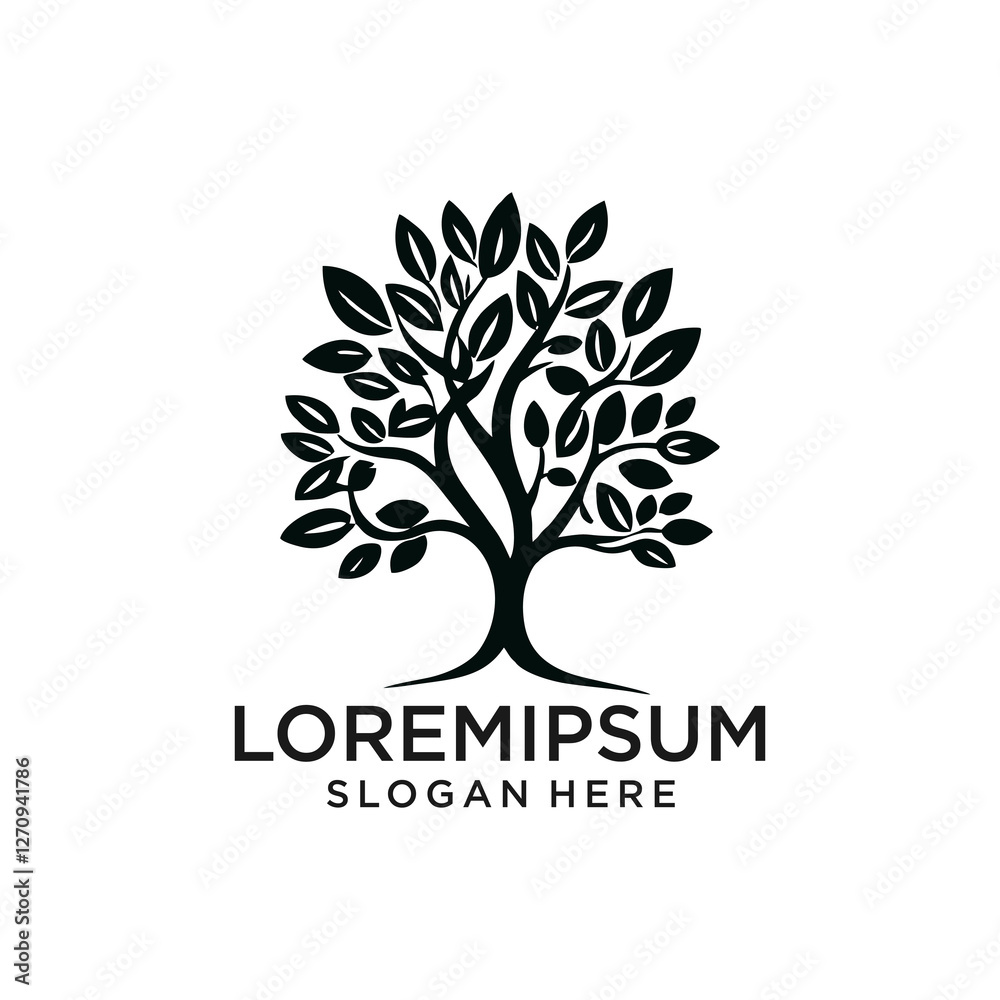 Obraz premium Tree Logo. Tree Logo vector. Tree icon vector.