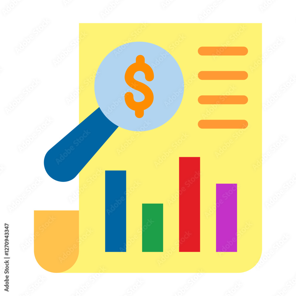Market Moving Observations Vector Design Icon Style Market Moving Observations Vector Design Icon Style