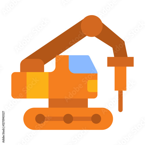 Rock Breaker Vector Design Icon Style