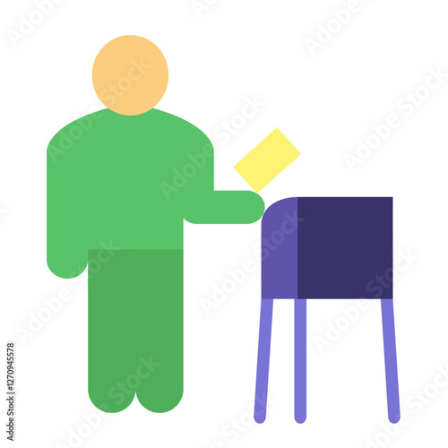 Polling Station Vector Design Icon Style