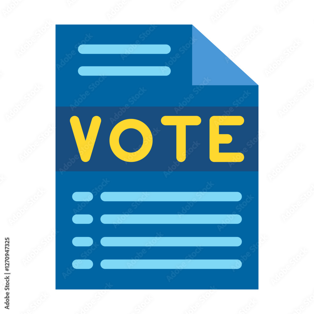 Voting Blueprint Vector Design Icon Style Voting Blueprint Vector Design Icon Style