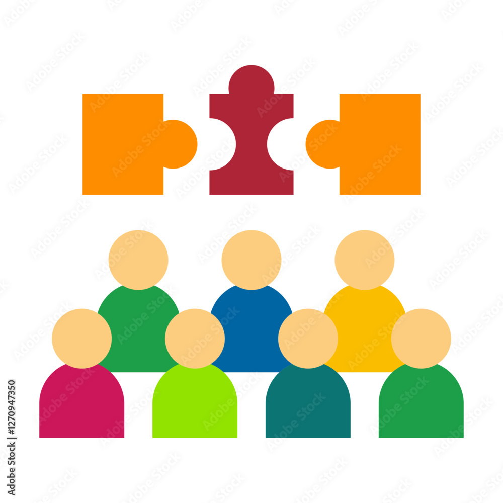 Political Puzzle Vector Design Icon Style Political Puzzle Vector Design Icon Style