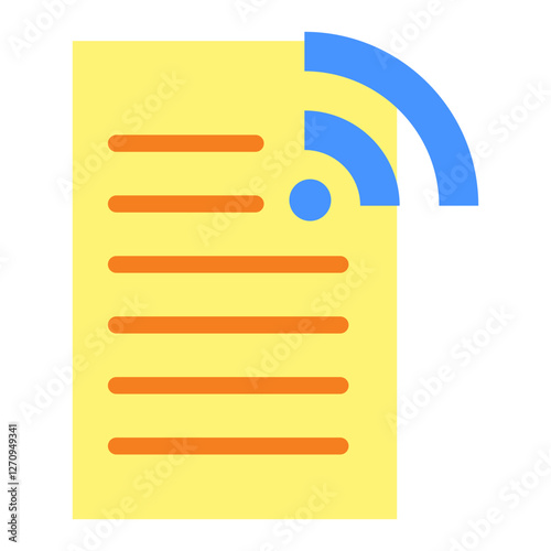 News Feed Icon Vector Design Icon Style