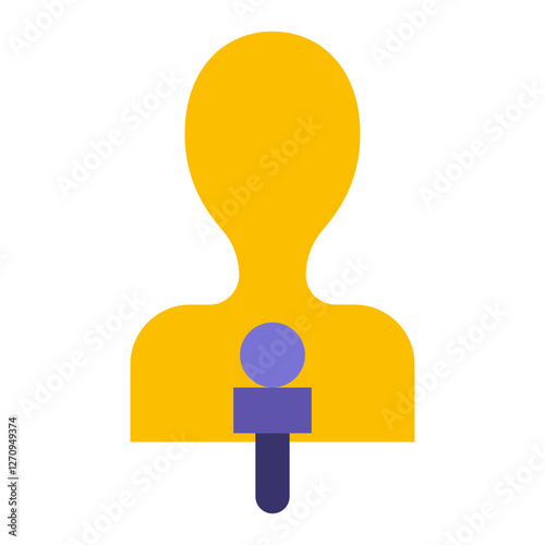 News Reporter Glasses Vector Design Icon Style