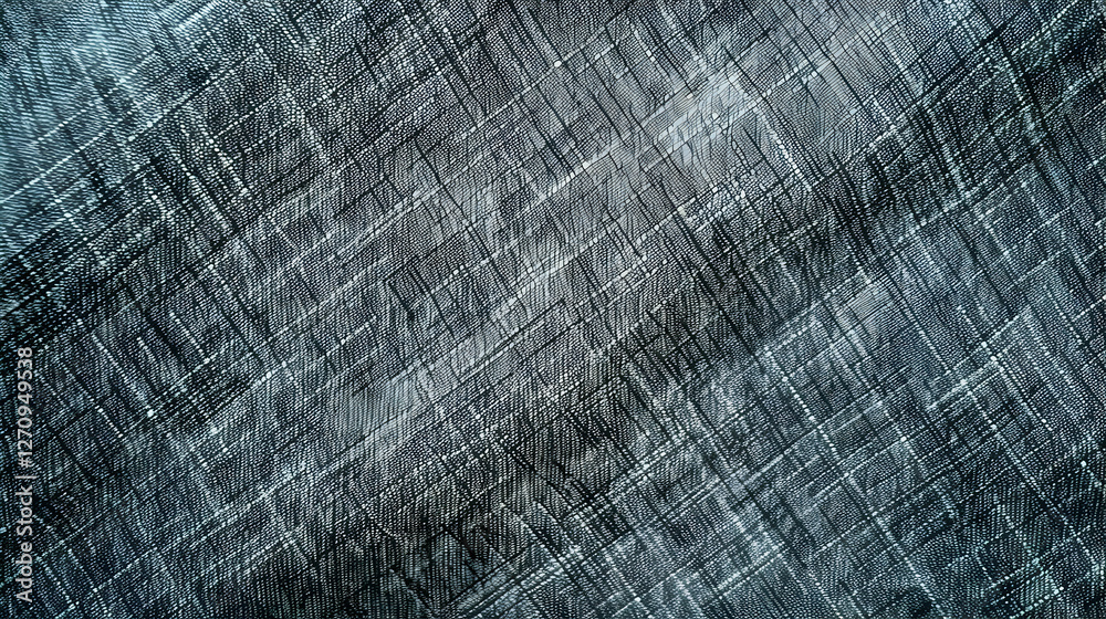 Fototapeta premium Abstract textured background with intersecting lines in shades of gray and black, suitable for design