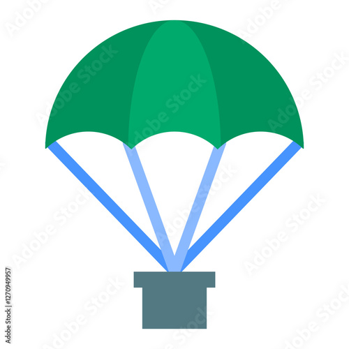 Paratrooper Vector Design Icon Style