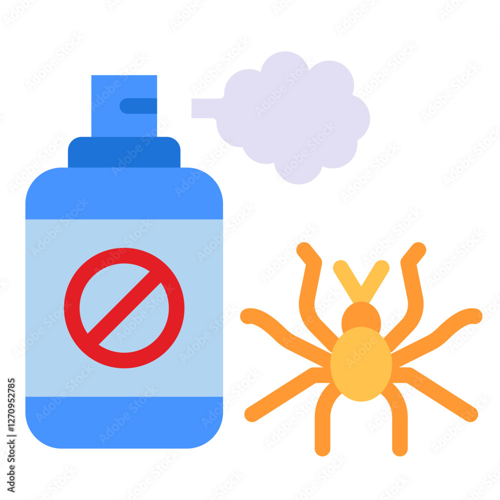 Spider Killer Spray Vector Design Icon Style Spider Killer Spray Vector Design Icon Style