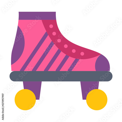 Roller Skates Vector Design Icon Style