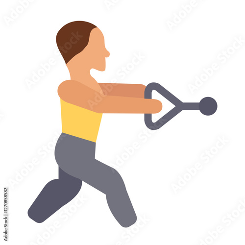 Hammer Throw Vector Design Icon Style
