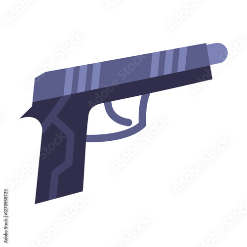 Pistol Shooting Vector Design Icon Style