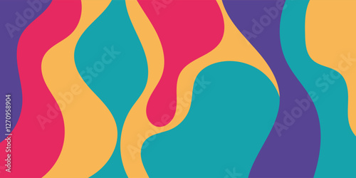 collection of colorfull fluid background. Dynamic textured geometric element. Modern gradient light vector illustration.