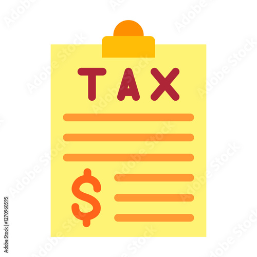 Tax Statement Vector Design Icon Style