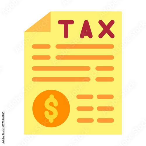 Tax Preparation Vector Design Icon Style