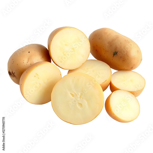Potato isolated on transparent background