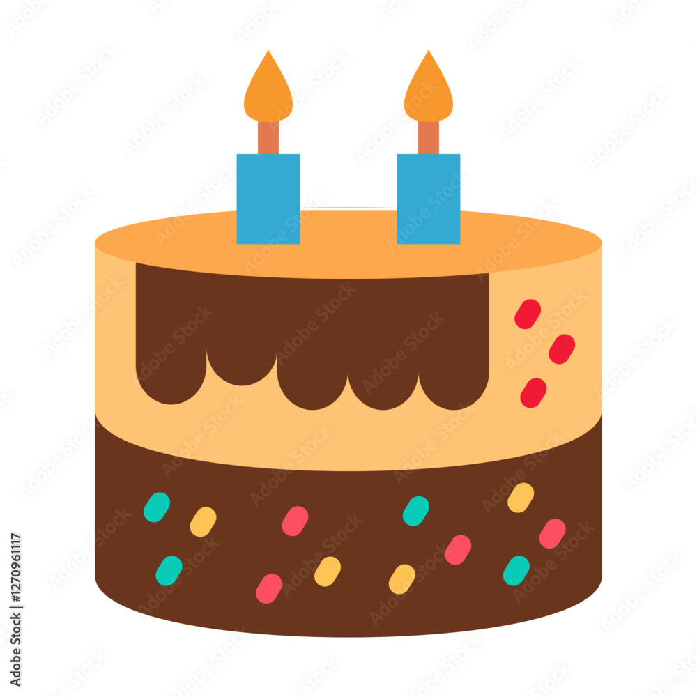 Cake Vector Design Icon Style