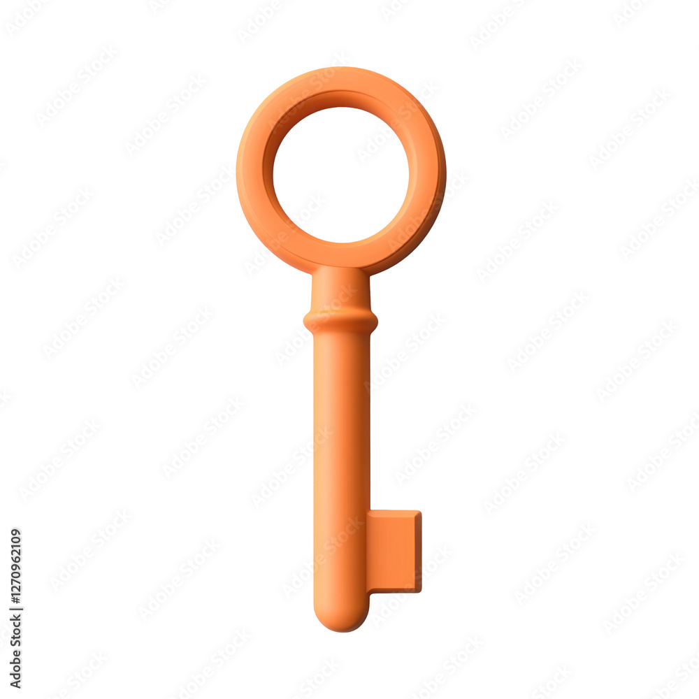 golden key isolated on white background golden key isolated on white background