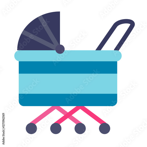 Stroller Vector Design Icon Style
