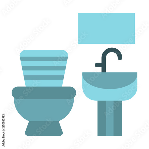 Bathroom Vector Design Icon Style