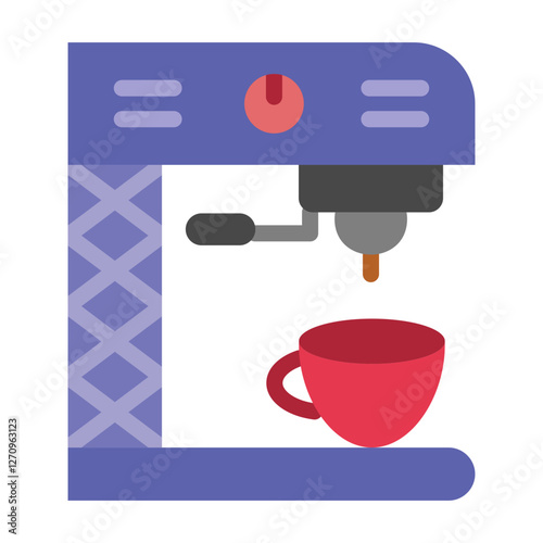 Coffee Maker Vector Design Icon Style