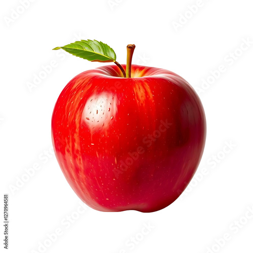 Red Apple isolated on transparent background
