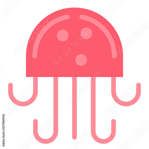 Jellyfish Vector Design Icon Style