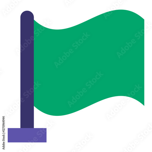 Nautical Flag Vector Design Icon Style