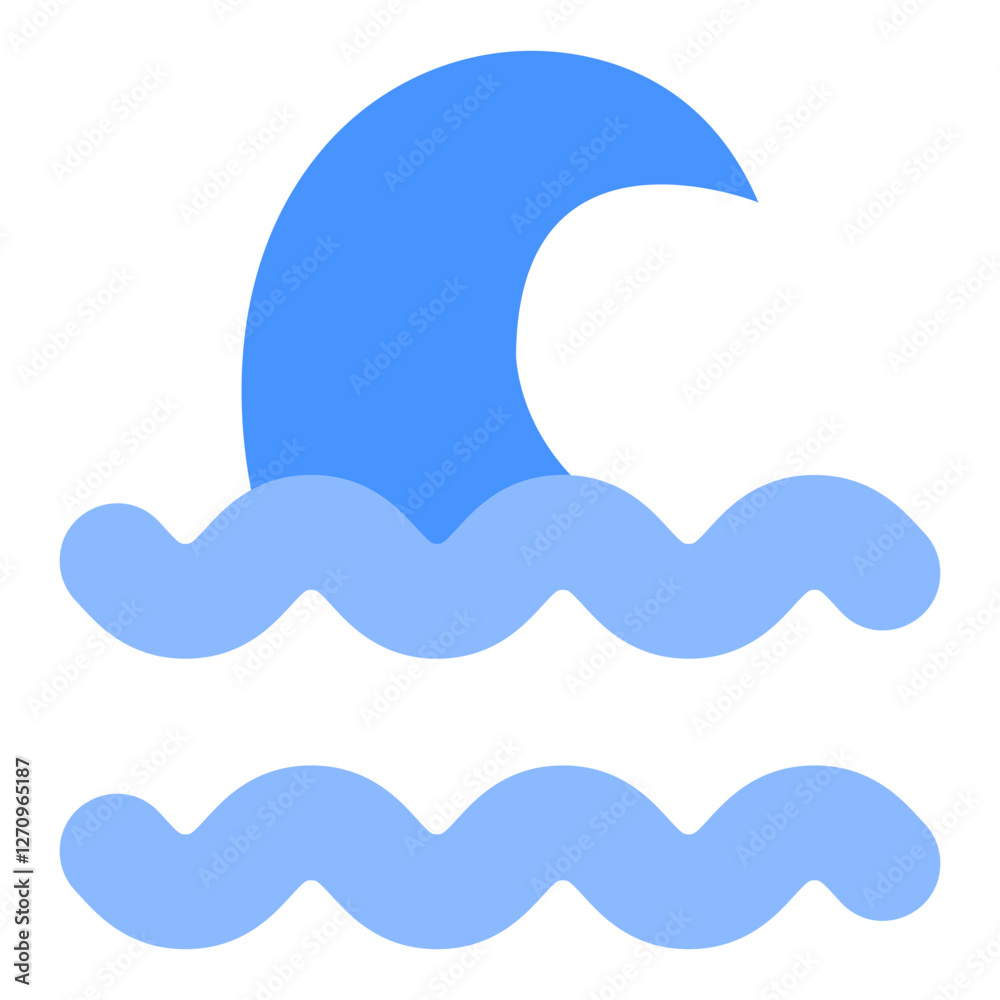 Tsunami Vector Design Icon Style Tsunami Vector Design Icon Style
