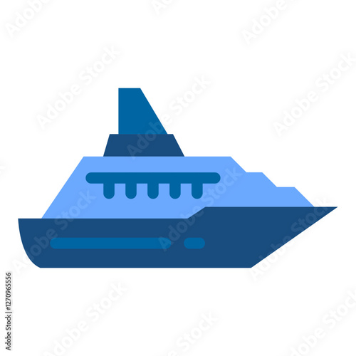 Ocean Liner Vector Design Icon Style