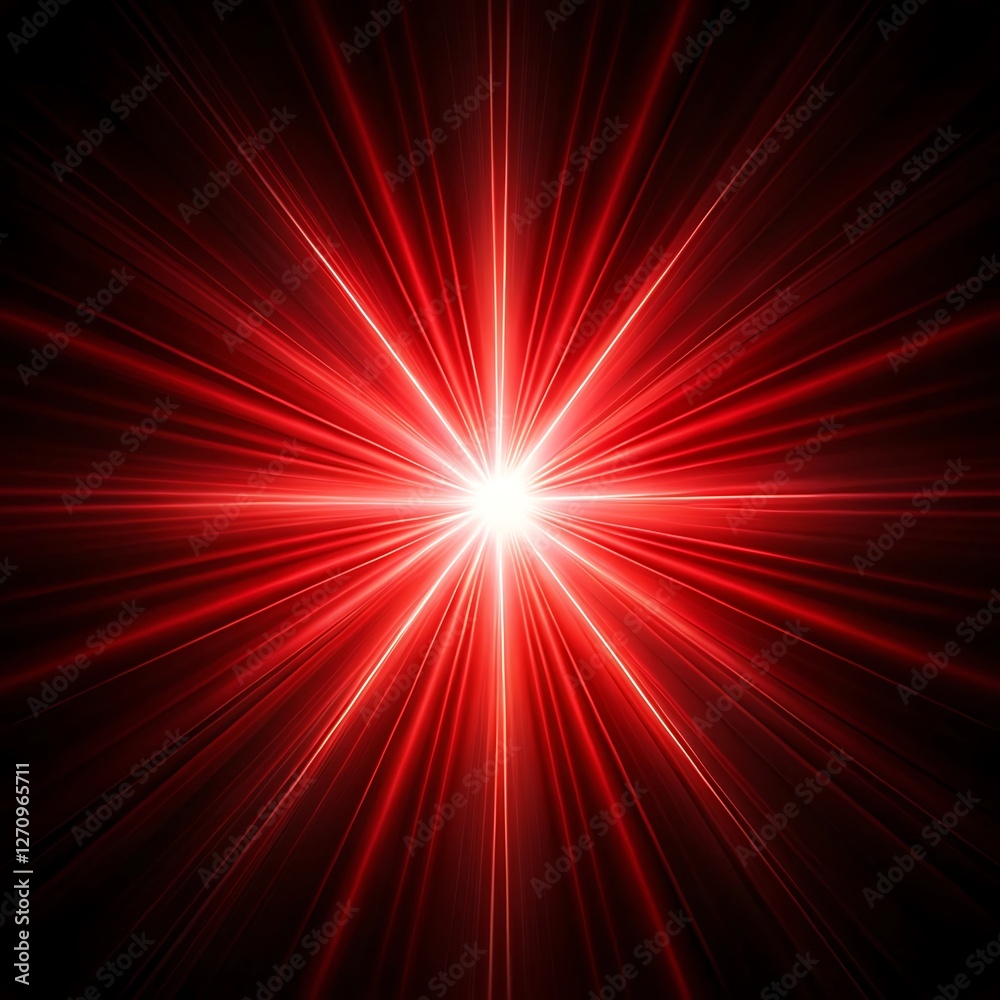 Red light is shining on a black background Red light is shining on a black background