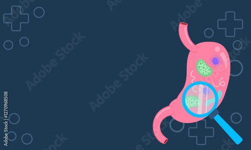 Analysis of bacteria in the stomach