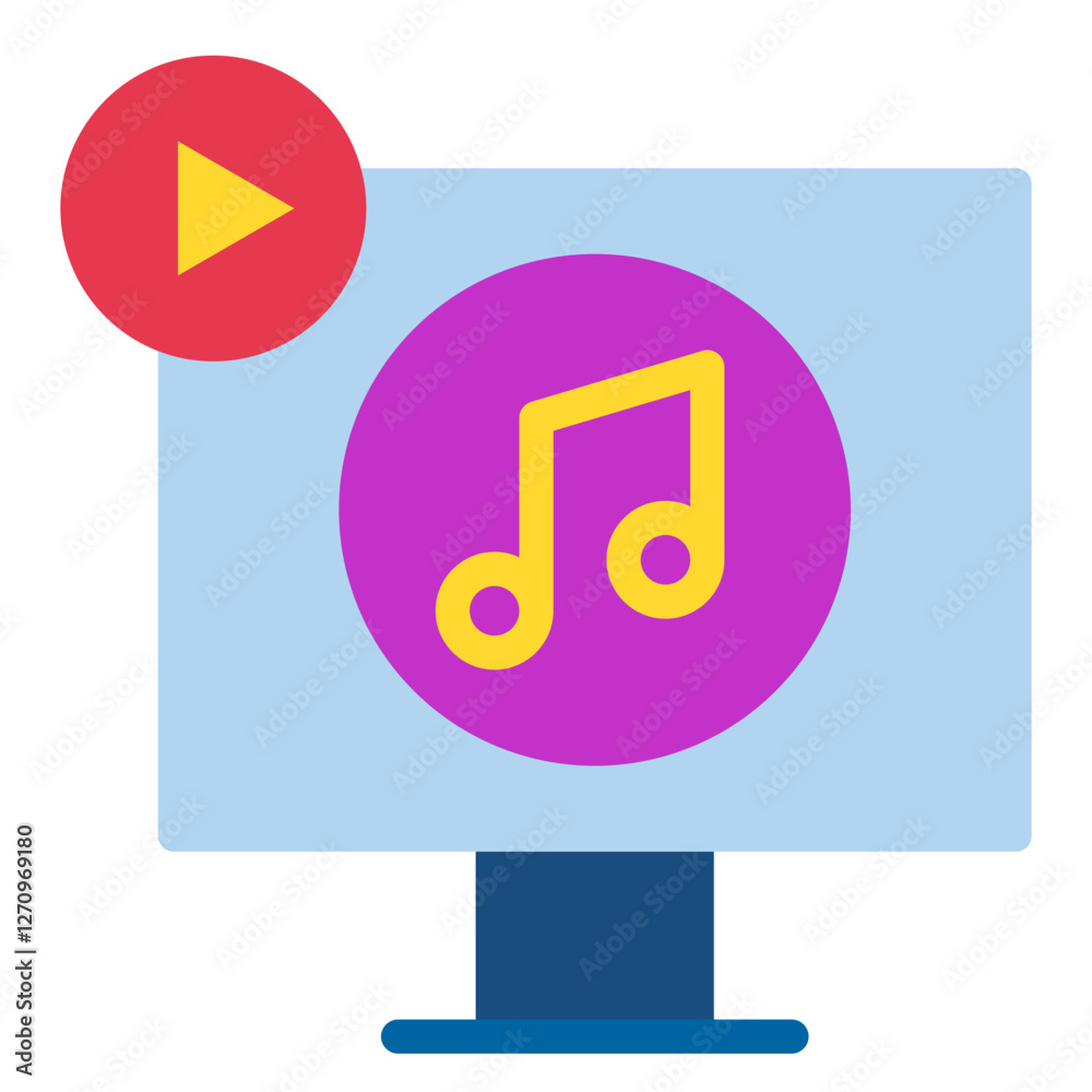 Digital Entertainment Vector Design Icon Style Digital Entertainment Vector Design Icon Style