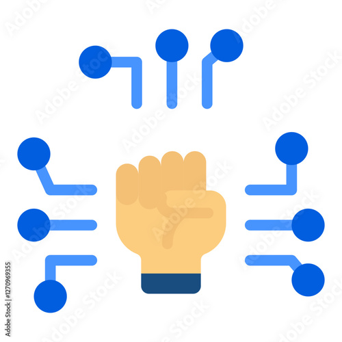 Digital Revolution Vector Design Icon Style