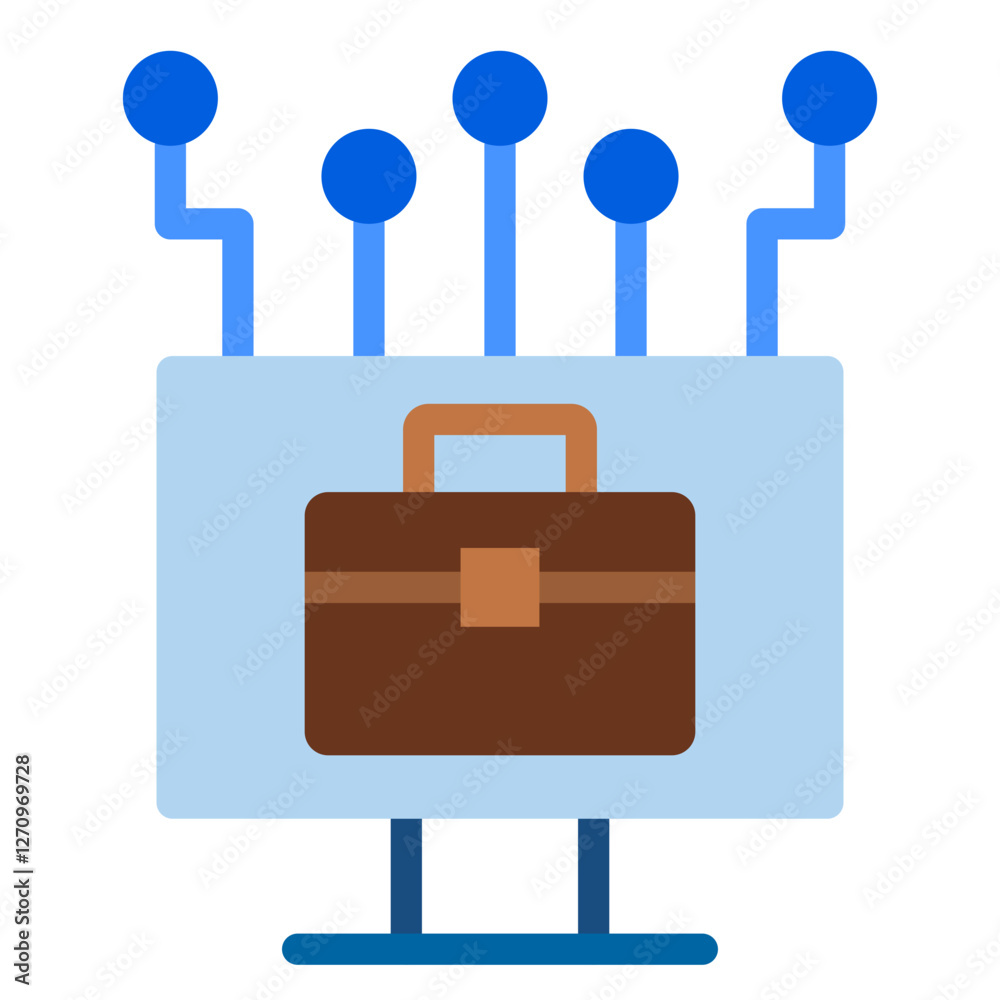 Digital Portfolio Vector Design Icon Style Digital Portfolio Vector Design Icon Style