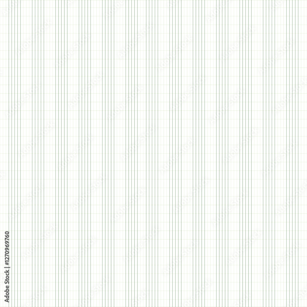 Obraz premium Graph paper. Printable grid paper with stave on a white background. A blank music sheet paper with staff. Geometric pattern for composition, education, school. Realistic lined paper blank.