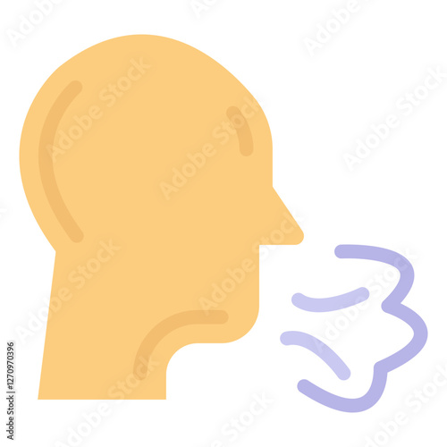 Sneezing Vector Design Icon Style