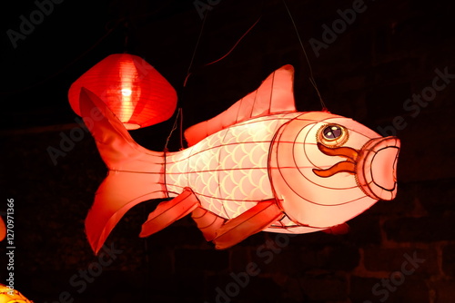 China's Yuanxiao (Filled round balls made of glutinous rice-flour for Lantern Festival) Festival lanterns.