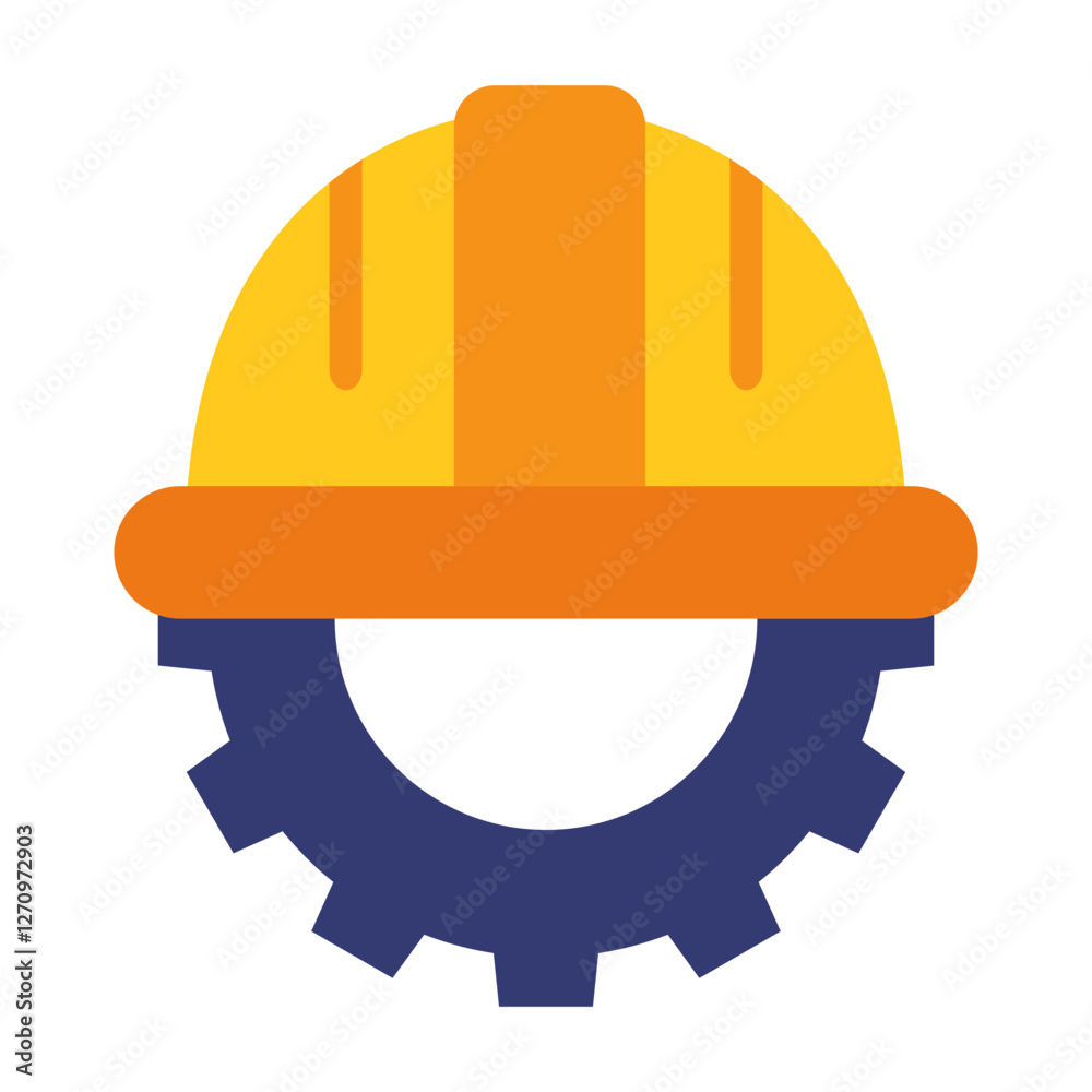 Engineer Symbol Vector Design Icon Style Engineer Symbol Vector Design Icon Style