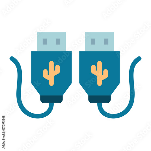 USB Connector Vector Design Icon Style