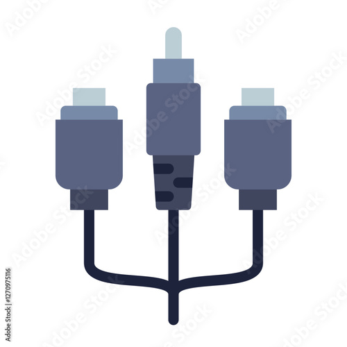 Cable Splitter Vector Design Icon Style