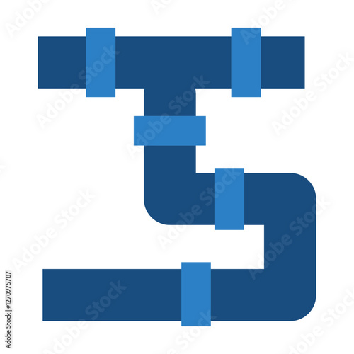 Pipe Vector Design Icon Style