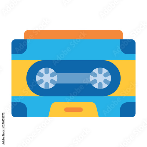 Cassette Tape Vector Design Icon Style