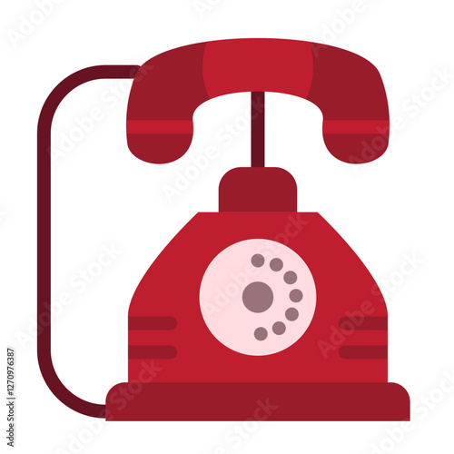 Old-fashioned Phone Vector Design Icon Style