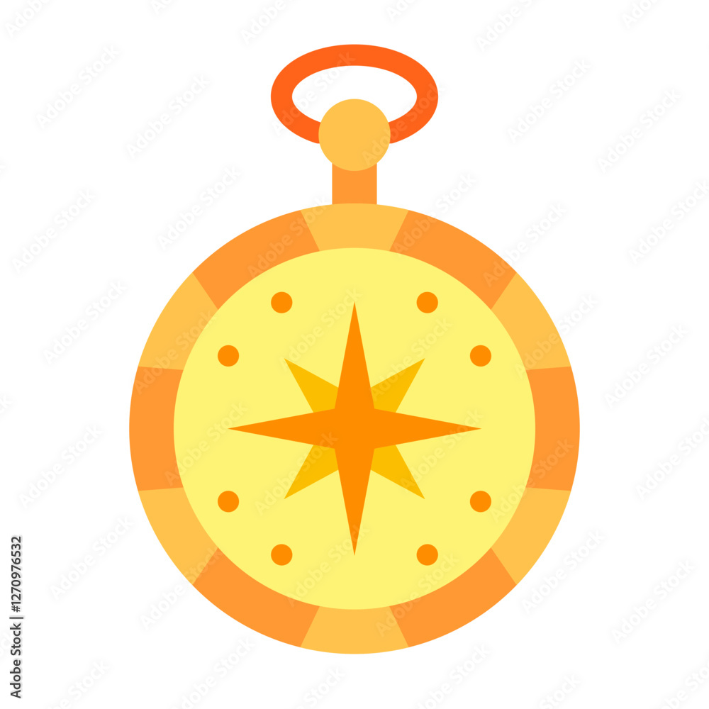 Fototapeta premium Rustic Compass Vector Design Icon Style