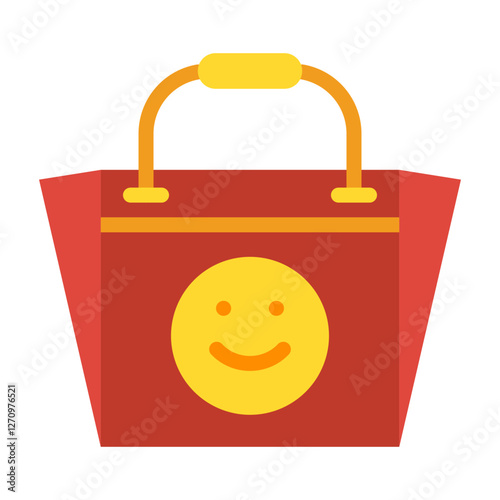 Tote Bag Vector Design Icon Style