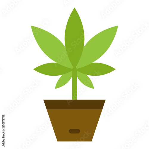Pot Planet Vector Design Icon Style